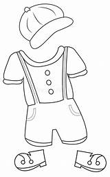 Clothes Coloring Pages For Preschoolers sketch template