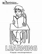 Learning Coloring Page  A Free Educational Printable sketch template