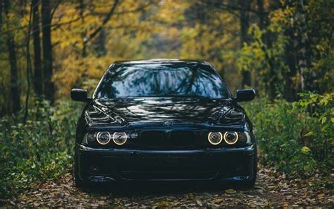 Download wallpapers BMW M5, E39, forest, offroad, black m5, bmw for ...