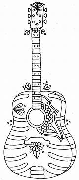 Acoustic Guitar Coloring Pages At GetColoringscom  Free Printable sketch template
