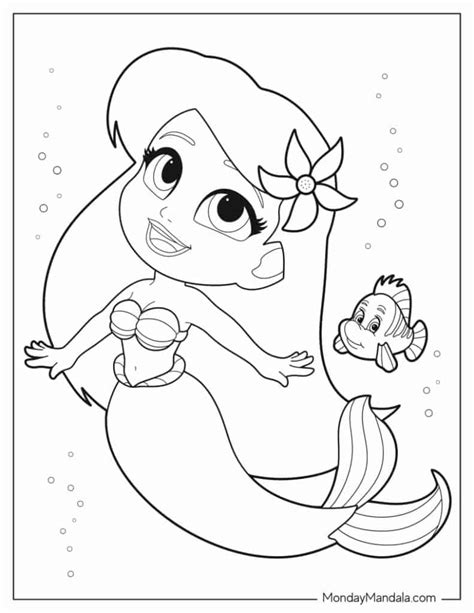 Free Printable Princess Ariel Coloring Pages