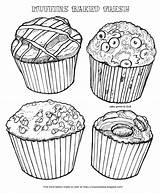 Blueberry Muffin Coloring Pages sketch template