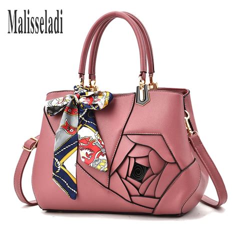 2018 Fashion Women's Messenger Bags Handbags Women Famous Brands Handbag Printing Flowers Bag ...