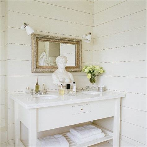 White bathroom | Bathroom idea | Basin | Ideal Home | White wood ...