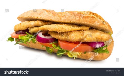 Chicken Schnitzel Sandwich Stock Photo 1034751484 | Shutterstock