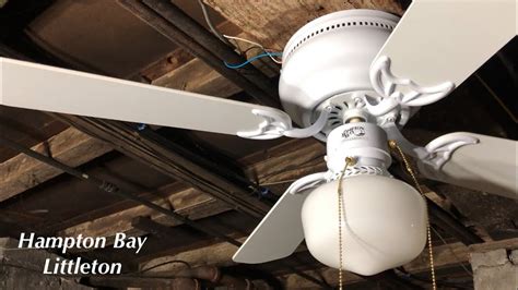 Hampton Bay Littleton Ceiling Fan 42” (White)(Air Cool 90s) - YouTube