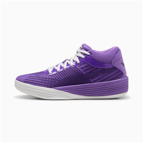 Clyde x Melo All-Pro Basketball Shoes | Purple Glimmer-Puma White ...