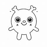 Cute Coloring Pages Free Monster Printout For Kids To Print  sketch template