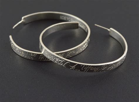 18.6g Solid Silver Tiffany & Co. Hoop Earrings Sterling Premium Marked 925 | Property Room