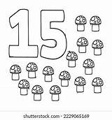 Coloring Page Numbers Education Fun Childrens Stock Vector Royalty  sketch template
