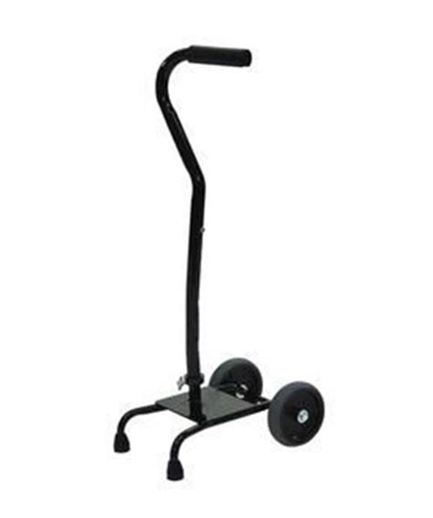 Quad Walking Cane, with Wheels, Right, 600 lb Capacity, Black ...