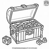 Lego Treasure Chest Discovery Coloring Pages sketch template