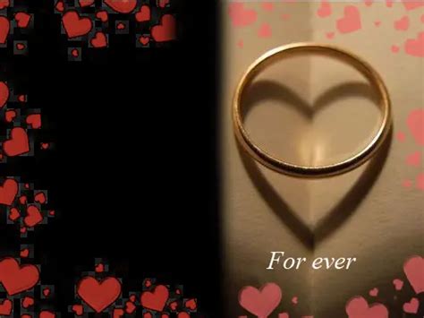 Photo frames. Romantic ring