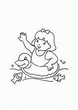 Dive Into Fun With Girl Swimmer Coloring Pages sketch template