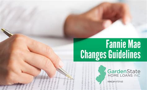 Fannie Mae Changes Guidelines - Garden State Home Loans