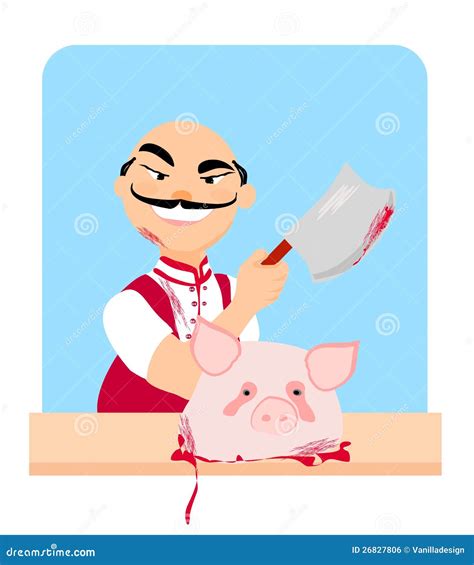 Butcher Cartoon Illustration | CartoonDealer.com #210812044