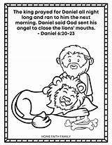 Free Daniel And The Lions Den Coloring Book  Home Faith Family sketch template