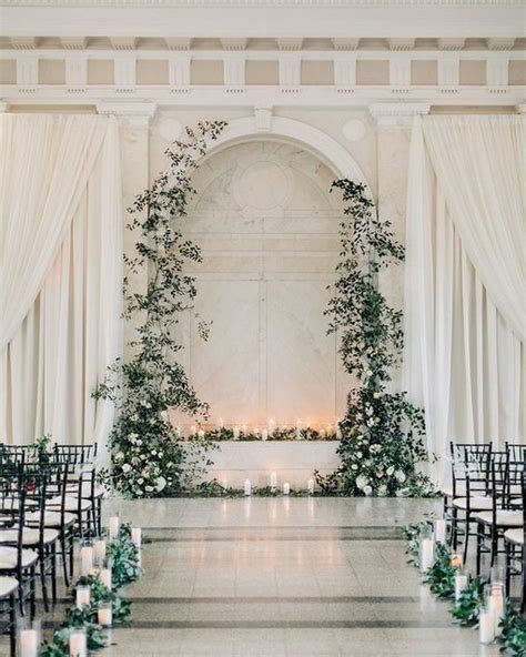 20 Timeless Indoor Wedding Ceremony Decoration Ideas