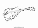 Eastman Dawg Mandolin Coloring Page  Pages Printable sketch template