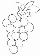 Grapes Coloring Page sketch template