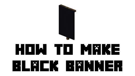 Minecraft Survival: How to Make Black Banner - YouTube