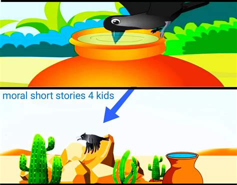 The Thirsty Crow Story with Moral in English for Kids