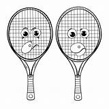 Tennis Racket And Ball Coloring Page At Pam Calhoun Blog sketch template