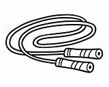 Jump Rope Coloring Book For Kids Sport Equipment Stock Vector  sketch template