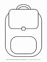 Backpack Coloring Sheets sketch template