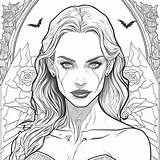 40 Pack Of Coloring Pages With The Theme vampires For Adults And  sketch template