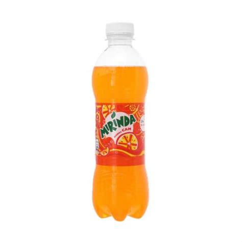 Mirinda Orange Flavor Soft Drink, Bottle of 390ml