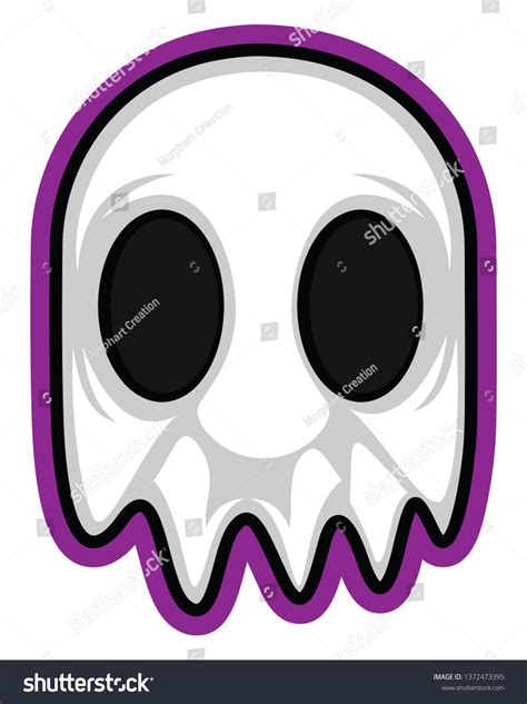 Gaming Logo Ghost Illustration Vector On Stock Vector (Royalty Free) 1372473395