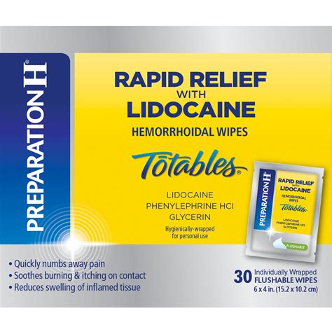 PREPARATION H Rapid Relief with Lidocaine Hemorrhoid Symptom Treatment ...