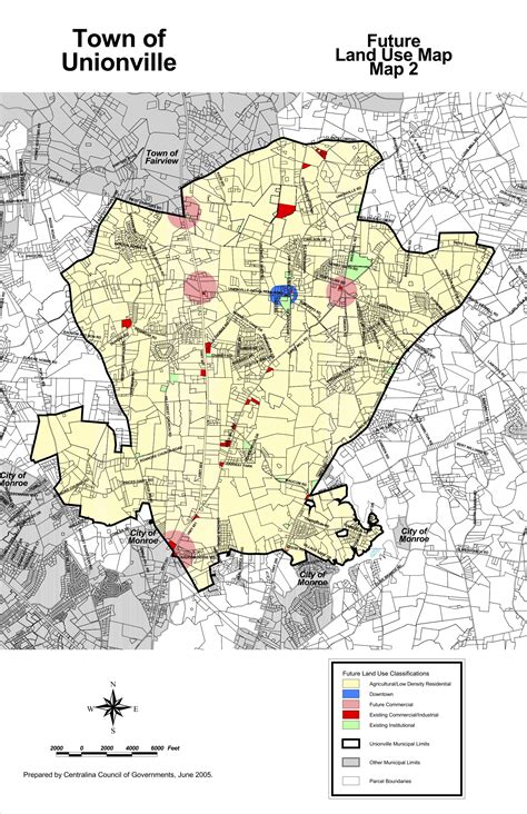 Unionville Zoning Map - Town of Unionville, NC