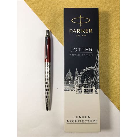 Parker Jotter Special Edition London Architecture Red Chrome Ballpoint Pen - LIFE PEN COMPANY