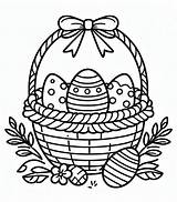 Easter Basket coloring Pages  ColoringLib sketch template