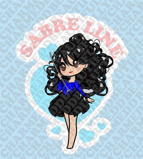 Sabre Line Color Guard Sticker - Etsy