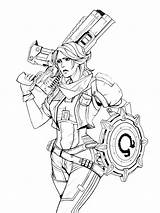Borderlands coloring Pages sketch template