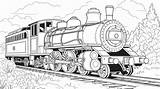 Trains Coloring Pages Train Locomotive For Kids Railroad  sketch template