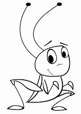Cricket Coloring Page sketch template
