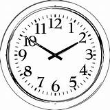Clock Coloring Pages sketch template
