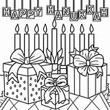 Happy Hanukkah Coloring Pages sketch template