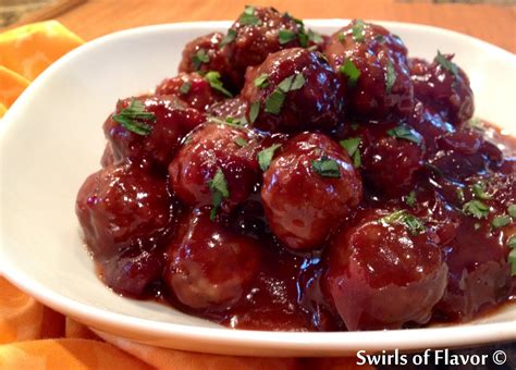 Slow Cooker Cranberry Sweet and Sour Meatballs - Best Crafts and Recipes