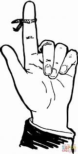 Vintage Dont Forget Finger coloring Page  Free Printable Coloring Pages sketch template