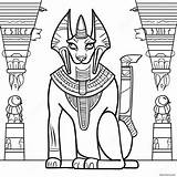 Ancient Egyptian Anubis Coloring Page 73533 59055 sketch template