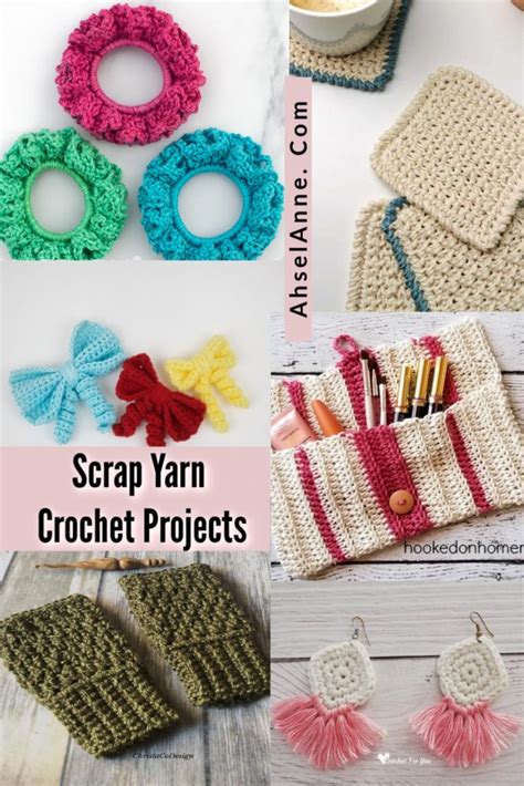 Scrap Yarn Crochet Projects - Left Over Yarn Projects - Ahsel Anne