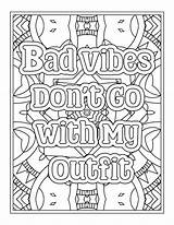 Premium Vector  Good Vibe Quotes Coloring Pages For Kdp sketch template
