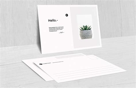 Free Postcard Mockup (PSD)