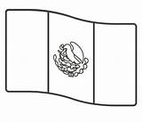 Mexico Flag coloring Page  ColouringPages sketch template