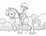 Horse Riding Coloring Pages sketch template